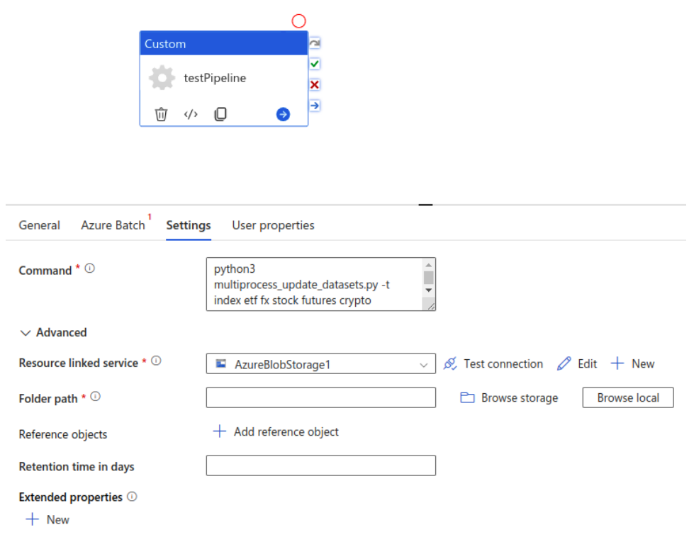 Pipeline Setting Configuration